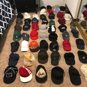 Roughly 50 hats!